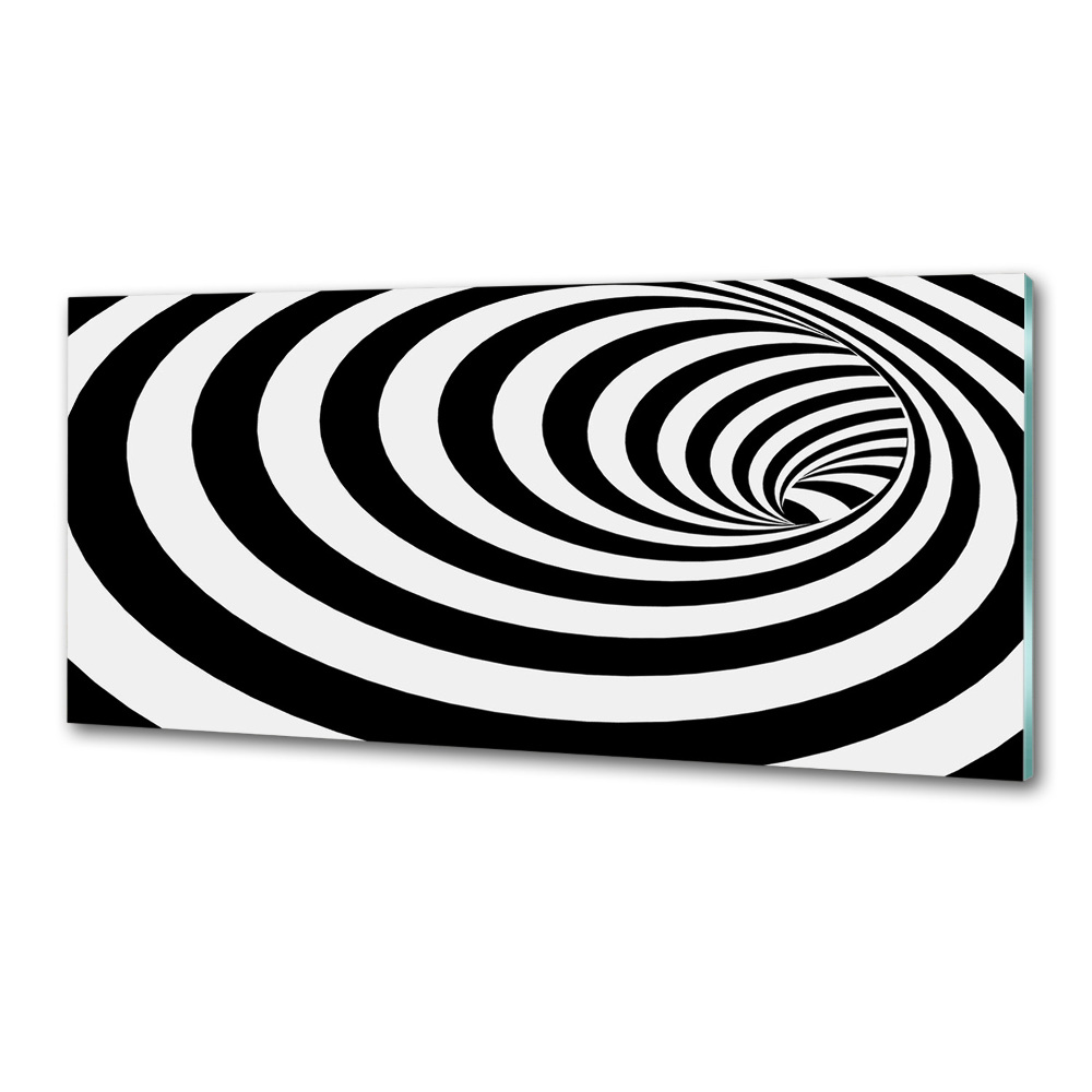 Cooker splashback Striped spiral