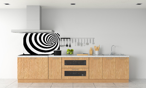 Cooker splashback Striped spiral