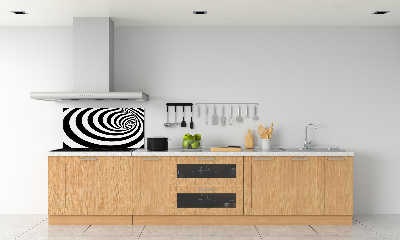 Cooker splashback Striped spiral