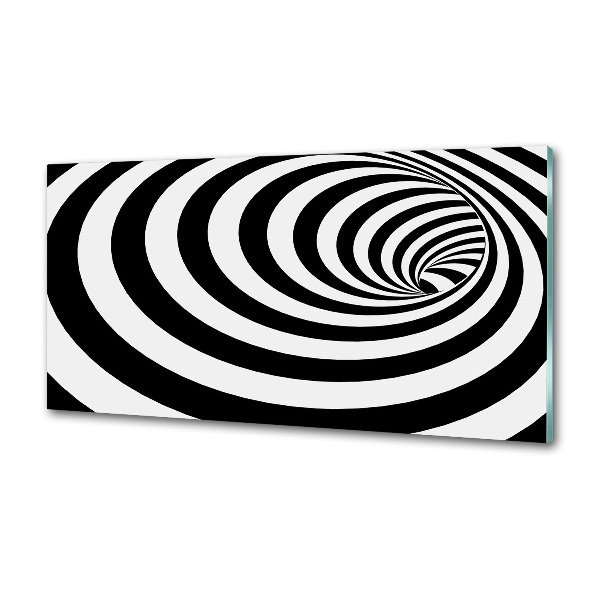 Cooker splashback Striped spiral