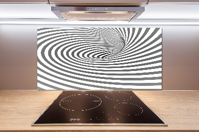 Cooker splashback Striped spiral