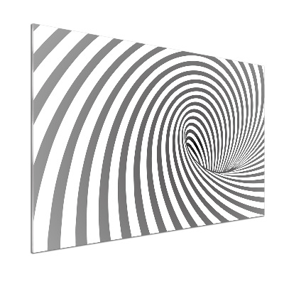 Cooker splashback Striped spiral