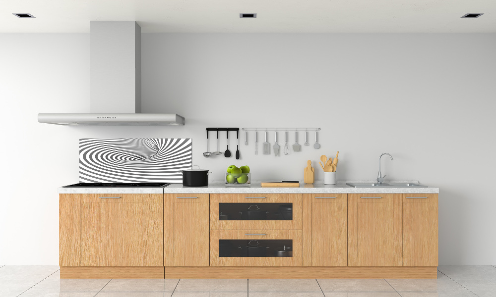 Cooker splashback Striped spiral