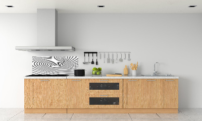 Cooker splashback Striped spiral