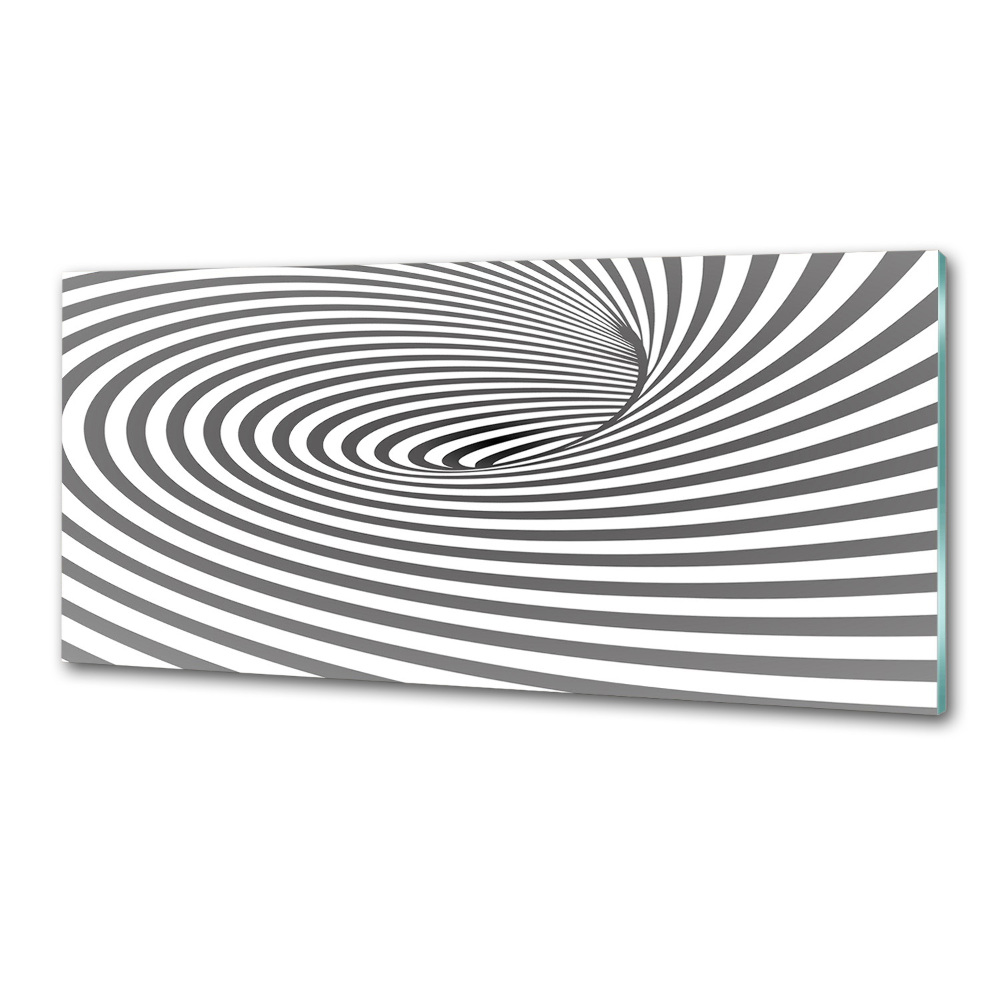 Cooker splashback Striped spiral