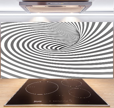 Cooker splashback Striped spiral