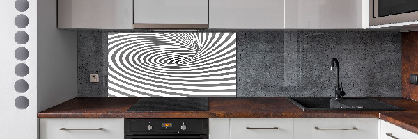 Cooker splashback Striped spiral