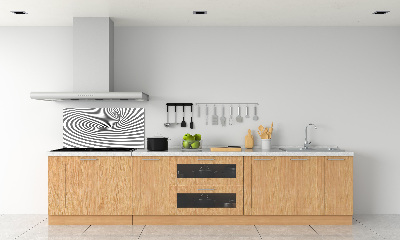 Cooker splashback Striped spiral