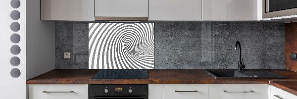 Cooker splashback Striped spiral