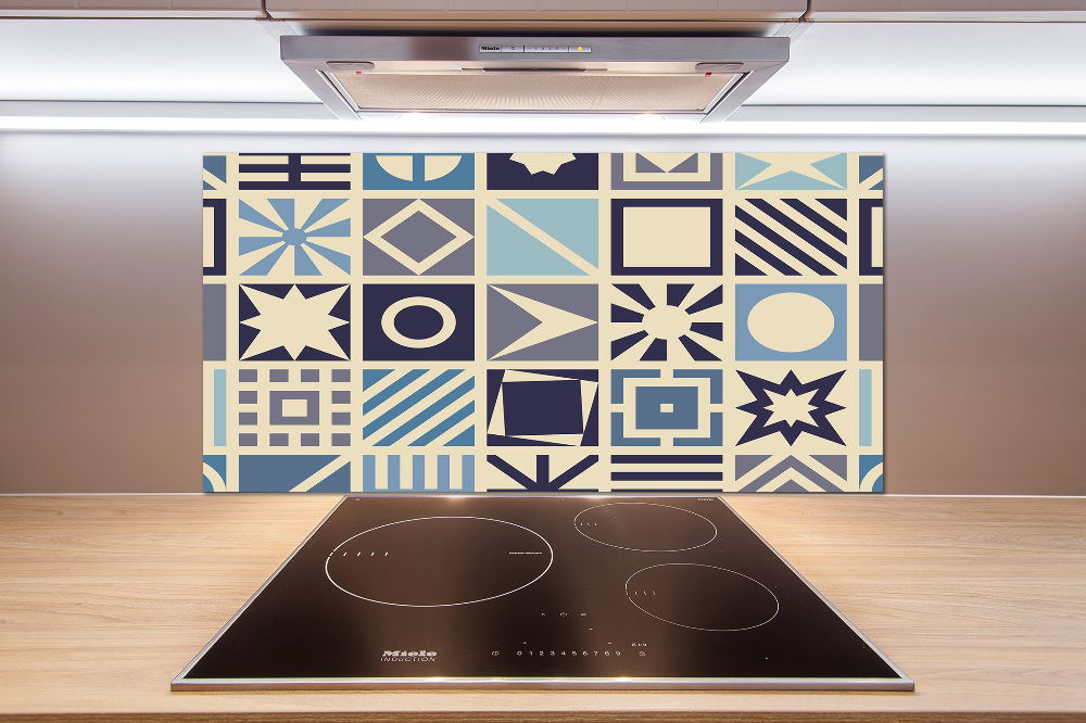 Cooker splashback Geometric background