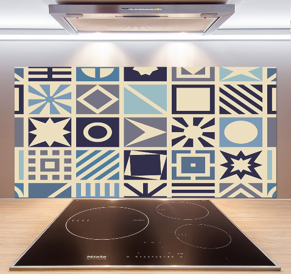 Cooker splashback Geometric background