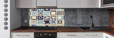 Cooker splashback Geometric background