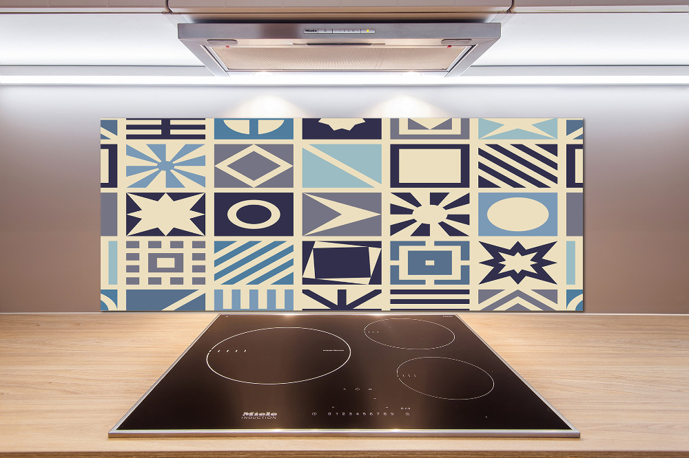 Cooker splashback Geometric background