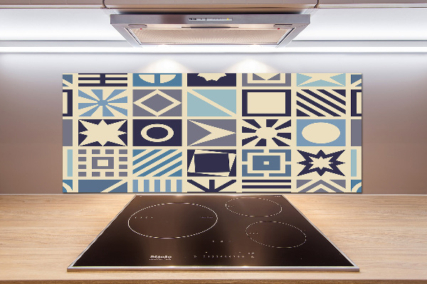 Cooker splashback Geometric background