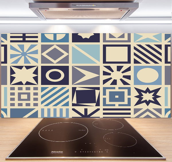 Cooker splashback Geometric background