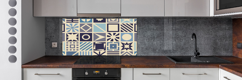 Cooker splashback Geometric background