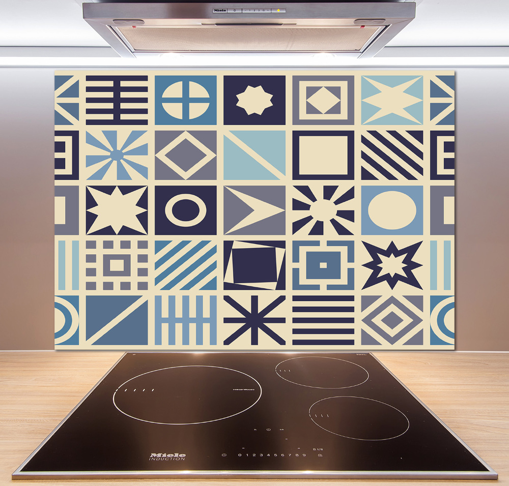 Cooker splashback Geometric background