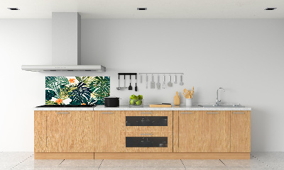 Kitchen splashback Tropical leaves