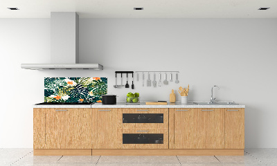 Kitchen splashback Tropical leaves