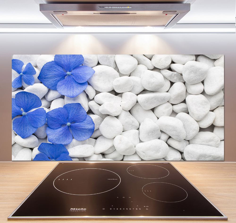 Cooker splashback Hydrangea