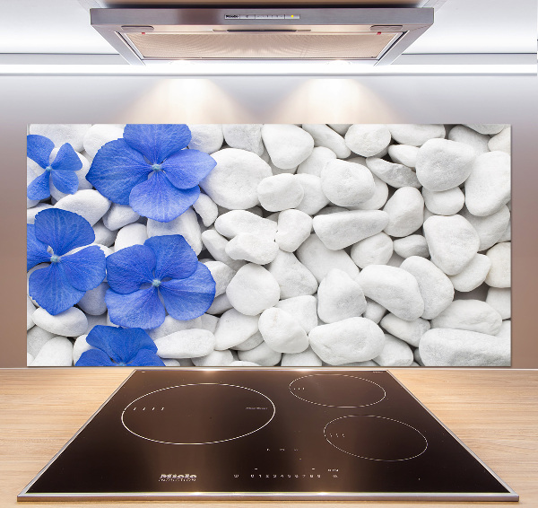 Cooker splashback Hydrangea