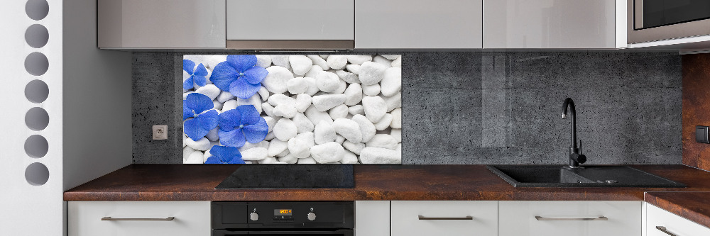 Cooker splashback Hydrangea