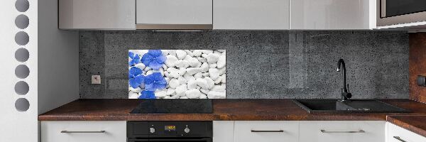 Cooker splashback Hydrangea