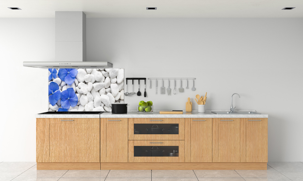 Cooker splashback Hydrangea