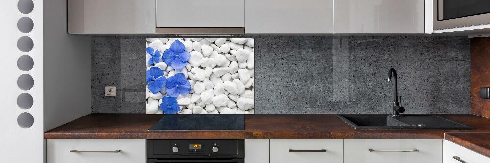 Cooker splashback Hydrangea