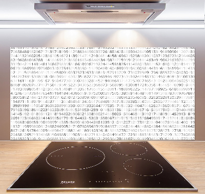 Cooker splashback Binary code