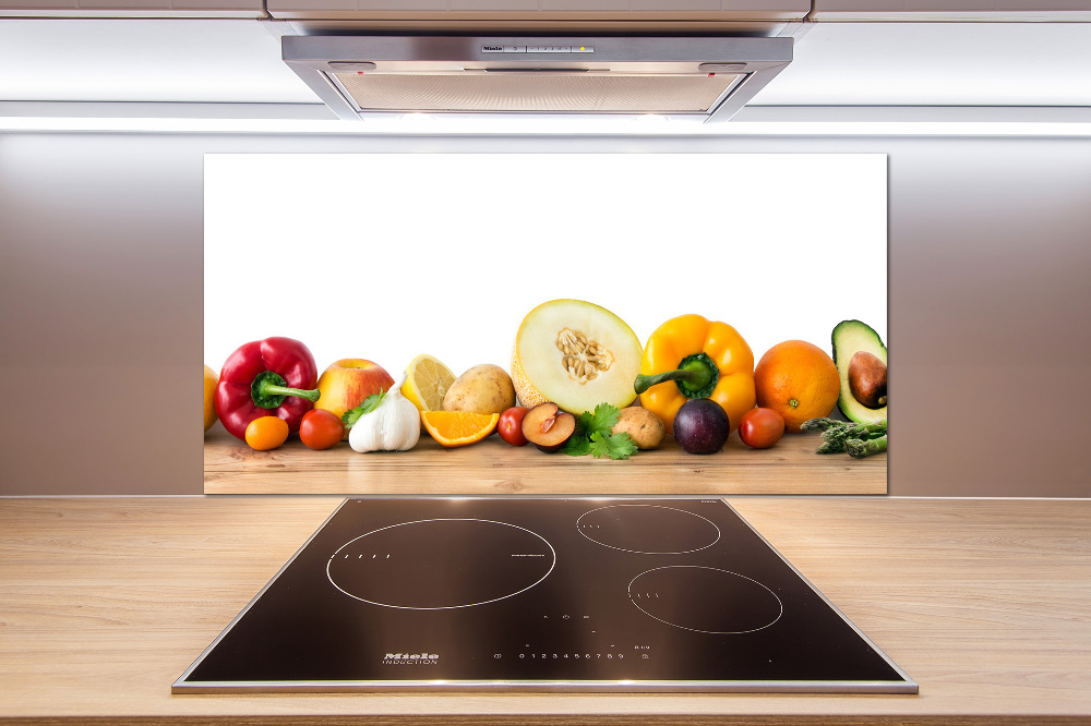 Cooker splashback Fruits and vegetables