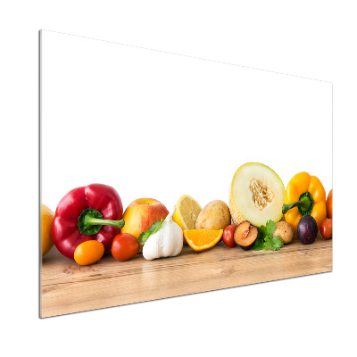 Cooker splashback Fruits and vegetables