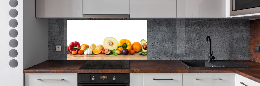 Cooker splashback Fruits and vegetables