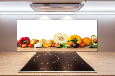 Cooker splashback Fruits and vegetables