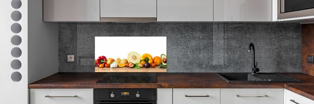 Cooker splashback Fruits and vegetables