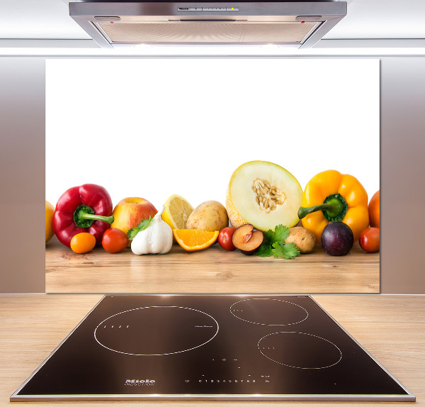 Cooker splashback Fruits and vegetables