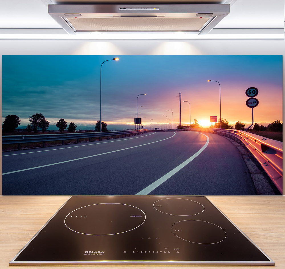 Cooker splashback highway