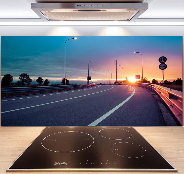 Cooker splashback highway