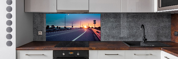 Cooker splashback highway