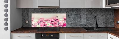 Kitchen wall panels Wild rose flowers