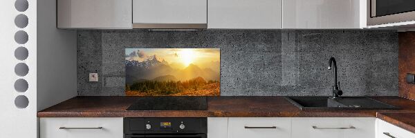 Cooker splashback Sunset of the mountain