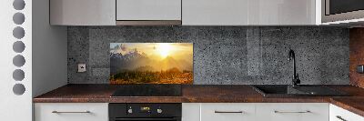 Cooker splashback Sunset of the mountain