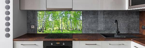 Kitchen wall panels Birch