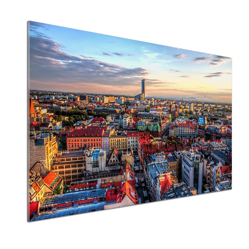 Kitchen wall panels Panorama of Wrocław