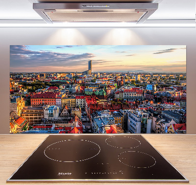 Kitchen wall panels Panorama of Wrocław