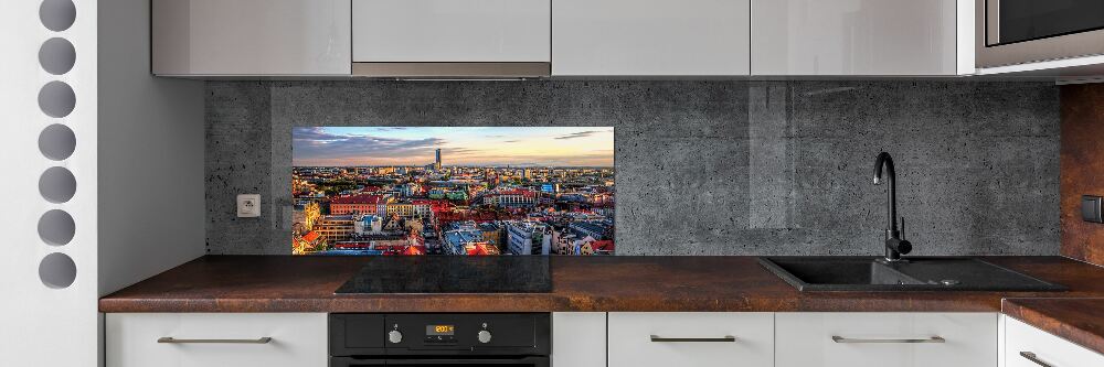 Kitchen wall panels Panorama of Wrocław