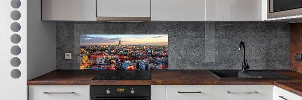 Kitchen wall panels Panorama of Wrocław