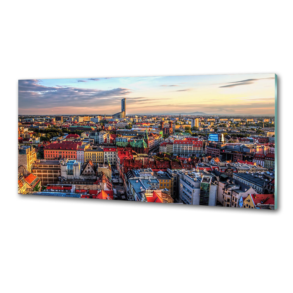 Kitchen wall panels Panorama of Wrocław