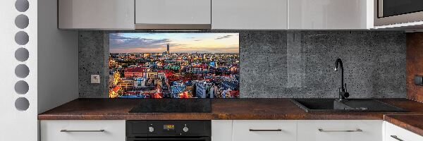 Kitchen wall panels Panorama of Wrocław