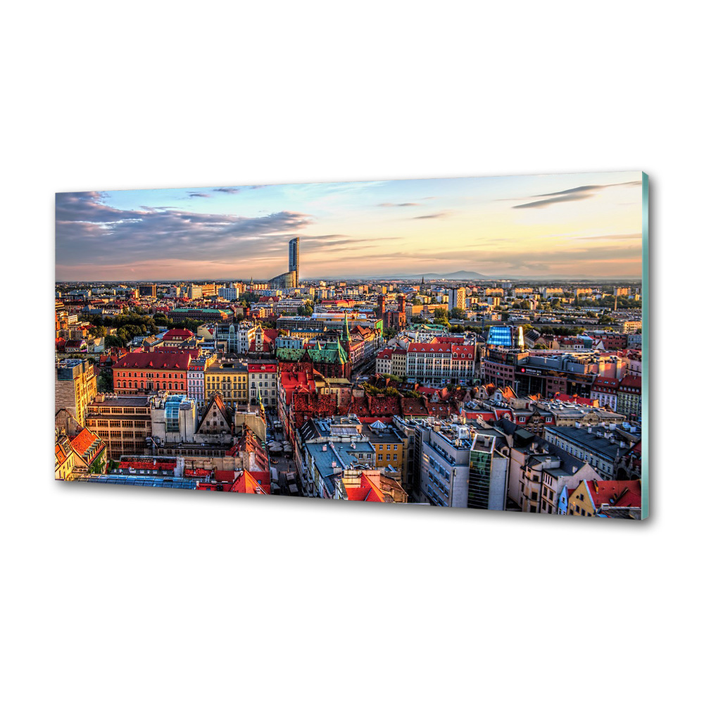 Kitchen wall panels Panorama of Wrocław